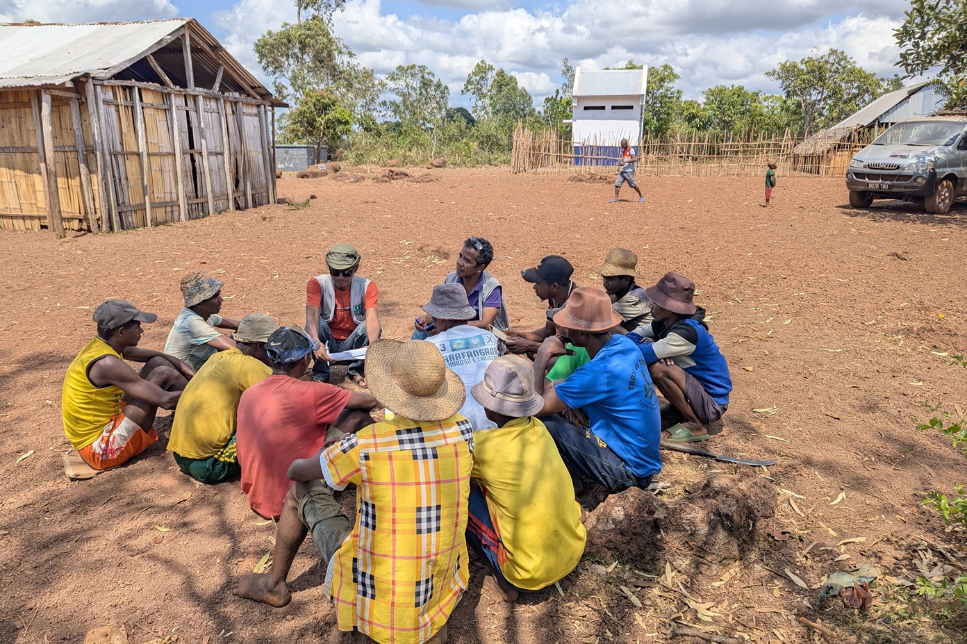 Men's focus group discussion, Farafangana, Madagascar.